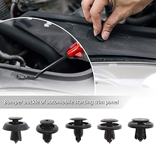 100Pcs Car Panels Bumper Trim Clip Replacement Set Push Fit Retainers Plastic Push-in Rivets Moulding Fasteners Kit 10 Styles