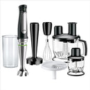 Braun Household MultiQuick 7 Hand Blender MQ7087X , Black, Hand Blender, Food Processor, Mixer, Juicer, ActiveBlade System, EasyClick Plus System, Splash Control