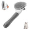 Cat Brush,Dog Brush for Short and Long Hair,Cat Brushes for Indoor Cats,Pet Self Cleaning Deshedding Slicker Brush for Remove Loose Hair,Tangles,Skin Friendly & Promote Circulation(Gray)