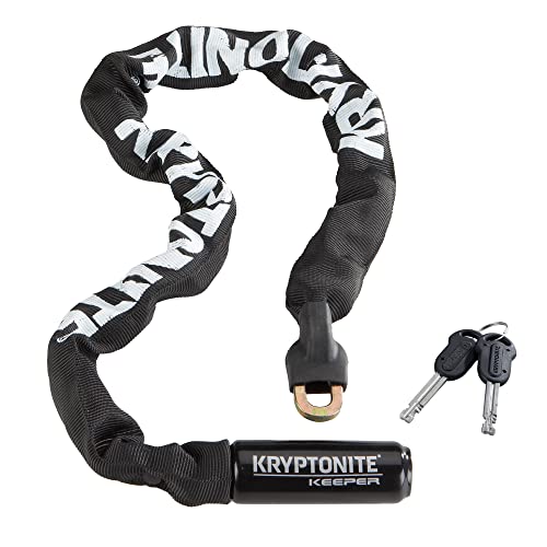 Kryptonite Keeper Integrated Chain Bicycle Lock, Black, 32-Inch