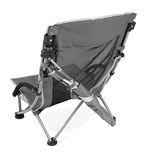 Sport-Brella Beach Chair with UPF 50+ Adjustable Umbrella, Grey