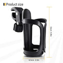 Pack of 2 Pram Cup Holder,Universal Stroller/Pushchair Cup Holders,Adjustable Bottle Organizer for Bikes, Trolleys,Walkers and Wheelchairs