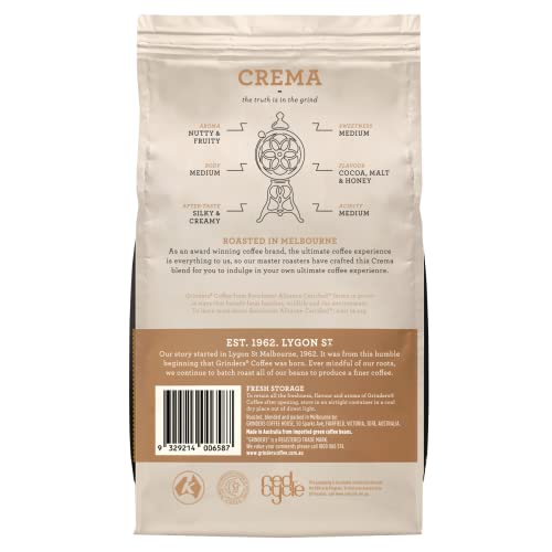 Grinders Crema Coffee Beans, 500g