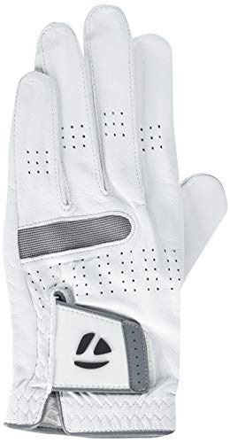 TaylorMade Unisex Adult 2021 Version Golf Glove, White, Medium Large US