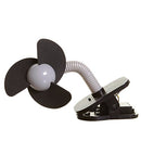 Dreambaby Portable Clip-on Baby Stroller Fan - with Soft Foam Fins - Perfect for Strollers, Cribs, Wheelchairs, Beach, & Pool - Black - 1 Pack