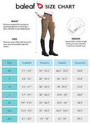 BALEAF Womens Horse Riding Pants Full Seat Riding Breeches Equestrian Tights Horseback Silicone Zipped Pocket, Brown, Small