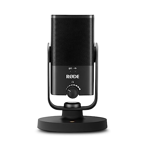 RØDE NT-USB Mini Versatile Studio-Quality Condenser USB Microphone with Free Software for Podcasting, Streaming, Gaming, Music Production, Vocal and Instrument Recording