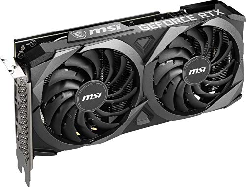 MSI nVidia Geforce RTX 3060 Ventus 2X OC 12GB Video Card, PCI-e 4.0, GDDR6, 1807 MHz Boost Clock, 3X DisplayPort 1.4, 1x HDMI 2.1