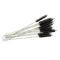 (Black) - Honbay 12PCS Straw Cleaner Brushes, Super Soft Nylon Bristles and Stainless Steel Handle, Nylon Skinny Pipe Tube Cleaner - 10mm Bristles x 200mm Long (Black)