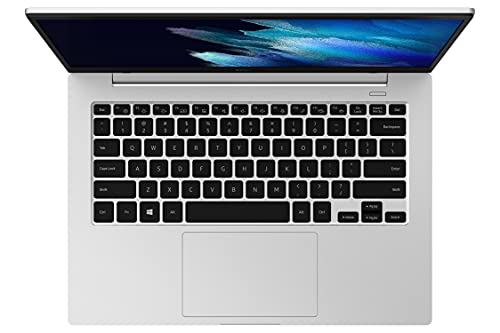 SAMSUNG Galaxy Book Go Laptop PC Computer Qualcomm 7C Pro 4GB Memory 128GB eUFS Storage 18-Hour Battery Compact Light Shockproof WFH Ready WiFi 5, Silver