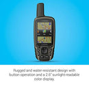 Garmin GPSMAP 64sx, Handheld GPS with Altimeter and Compass, Preloaded with TopoActive Maps, Black/Tan