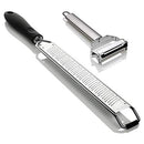 Zester Grater with Julienne Peeler - Quality Stainless Steel Long Lasting For Quick And Easy Meals at home