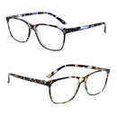 SIGVAN Ladies Reading Glasses Blue Light Blocking Spring Hinge Fashion Pattern Print Eyeglasses for Women, Multicolour, Medium