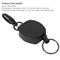 Retractable Key Chain Multitool Carabiner Key Holder Portable Keychain Holder Reel 23.6 inch Keychain with Stretchable Lanyard(A)