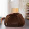 HOMESO Teardrop Shape Faux 5XL Fur Bean Bag Chair for Adults & Kids [No Filling] (Brown)