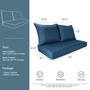 BOSSIMA Patio Furniture Cushions Comfort Deep Seat Glider Loveseat Cushion Indoor Outdoor Seating Cushions Bright Red
