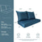 BOSSIMA Patio Furniture Cushions Comfort Deep Seat Glider Loveseat Cushion Indoor Outdoor Seating Cushions Bright Red