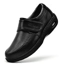 PEDASVON Women's Healthcare Nursing Shoes Lightweight Comfortable Nurse Shoe Footwear Slip Restaurant Loafer Waterproof Work Shoes, Black-209, 10 US