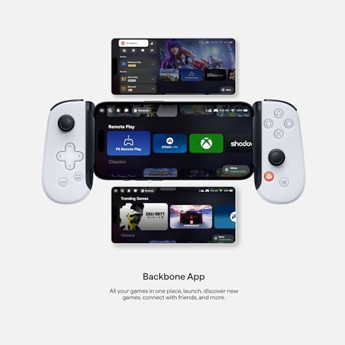 BACKBONE One Mobile Gaming Controller for Android and iPhone 15 Series (USB-C) - PlayStation Edition - 2nd Gen - Turn Your Phone into a Gaming Console - Play PlayStation, Xbox, Call of Duty & More