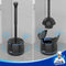 MR.SIGA Toilet Plunger with Holder, Heavy Duty Toilet Plunger and Holder Combo for Bathroom Cleaning, Black