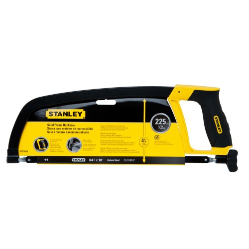 Stanley STHT20139L Rubber Grip Hacksaw Black