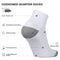 Closemate 7 Pairs Athletic Ankle Trainer Socks Men Women Ladies with Thick Cushioned Sole, Running Quarter Socks for Men & Women（7White, Size L)