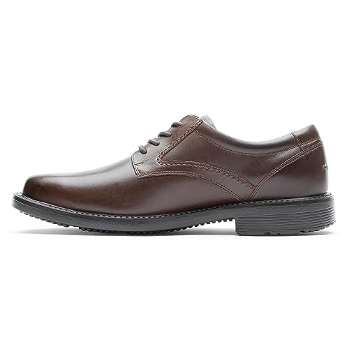 ROCKPORT Men's Style Leader 2 Plain Toe Oxford, Dark Brown, 14 Wide