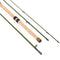 13ft 4 Pieces Carbon Fiber Sections Centerpin Float Fishing Rod 3.9meters Wooden Handle Steelhead Fishing Light Centrepin Line wt 6-10lbs