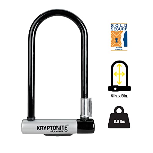 Kryptonite Kryptolok Standard 12.7mm U-Lock Bicycle Lock with FlexFrame-U Bracket