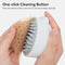 aumuca Jellyfish Cat Brush, Silicone Cat Hair Brush with Release Button, Cat Grooming Massage Brush for Indoor Cats Shedding, Gently Removes Loose Fur Cat Comb for Short to Medium Haired Cats