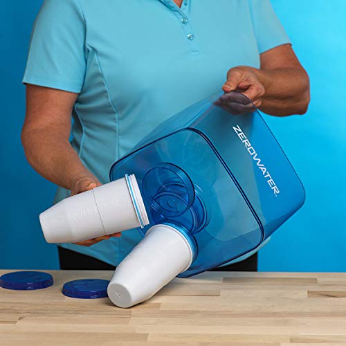 ZeroWater ZJ-004S, Refillable Filtered Water Cooler Jug, 5 Gallon Capacity, NSF Certified to Reduce Lead, Other Heavy Metals and PFOA/PFOS