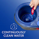 O-Cedar EasyWring RinseClean Microfiber Spin Mop & Bucket Floor Cleaning System with 3 Extra Refills, Grey, (169429)