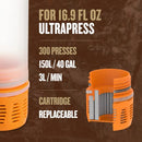 GRAYL UltraPress Replacement Purifier Cartridge (Orange)