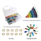 1.5lb Mosaic Tiles Assorted Iridescent Crystal Mosaic Tiles for Crafts, Glass Mosaic Pieces Set with Box 680g DIY Picture Frames Handmade Jewelry Art Decoration Gifts (Multi Colors Set)