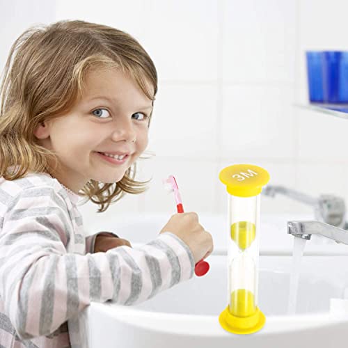 ZDY Sand Timer,Plastic Hourglass Timer,Colorful Sandglass Hourglass Sand Clock Timer 30sec / 1min / 2mins / 3mins / 5mins / 10mins (6pcs)