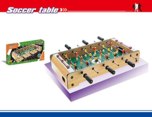 Mini Table Top Foosball Table for Adults and Kids - Compact Mini Tabletop Soccer Game - Portable Recreational Hand Soccer for Game Room & Family Game Night