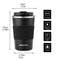 GEMFUL Travel Coffee Mug Double Walled Insulated Tumbler Cups for Cold and Hot Drinks 380ml