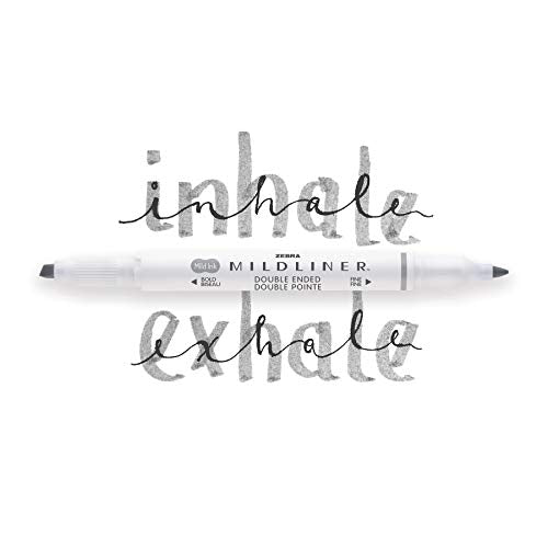 Zebra Pen Mildliner Double Ended Highlighter Set, Broad and Fine Point Tips, Assorted Ink Colors, 15-Pack