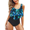YNIQUE 2 Piece Bathing Suits Tummy Control Swimsuits for Women Top Ruffle Swimwear with High Waisted Bottom Tankini Bikini Set