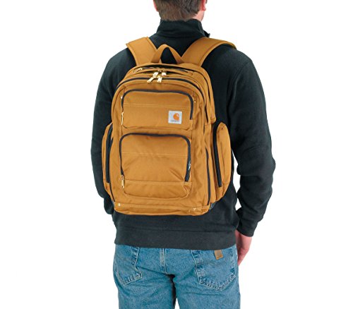 Carhartt Legacy Deluxe Work Backpack with 17-Inch Laptop Compartment, Carhartt Brown