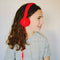 PuroBasic Volume Limiting Wired Headphones for Kids, Boys, Girls 2+ Foldable & Adjustable Headband, Compatible with iPad, iPhone, Android, PC & Mac – by Puro Sound Labs (Red)