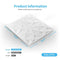 Art3d PVC Drop Ceiling Tiles, Easy Glue-up Panels for Ceiling, Wall Decoration, 60x60 CM, 12 Pcs, White Floral