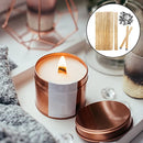 Wood Candle Wicks, 30 Pcs Natural Wooden Candle Wicks with Iron Stand for DIY Handmade Candles, Candle Craft(12.5 * 150mm)