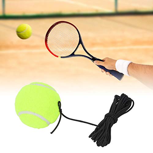 Pressureless Tennis Ball, Tennis Ball Tennis Beginner Training Ball with 4M Elastic Rubber String Highly Elasticity, More Durable for Single Practice