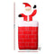 Jingle Jollys Christmas Inflatable Illuminated Santa, Outdoor Decorations, 1.8M Cold White LED Lights with Pegs and Ropes Set Built-in Pump Lawn Yard Decor