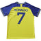 LeenBD Ronaldo No #7 Nassr Riyadh Al Kids Soccer Jersey Kit Shorts Socks Set Youth Sizes, Blue/Yellow, 10-11 Years