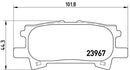 Brembo P83068 Rear Disc Brake Pad - Set of 4