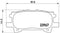Brembo P83068 Rear Disc Brake Pad - Set of 4