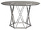 Signature Design by Ashley D275-15 Madanere Dining Table, Round, Chrome