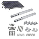 NUZAMAS Adjustable Angle Solar Panel Mounting Brackets Frame Shed Caravan Boat Roof or Ground Mount, Adjust Height from 390mm to 670mm